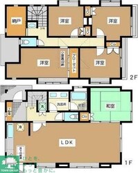 目黒区洗足２丁目戸建の物件間取画像